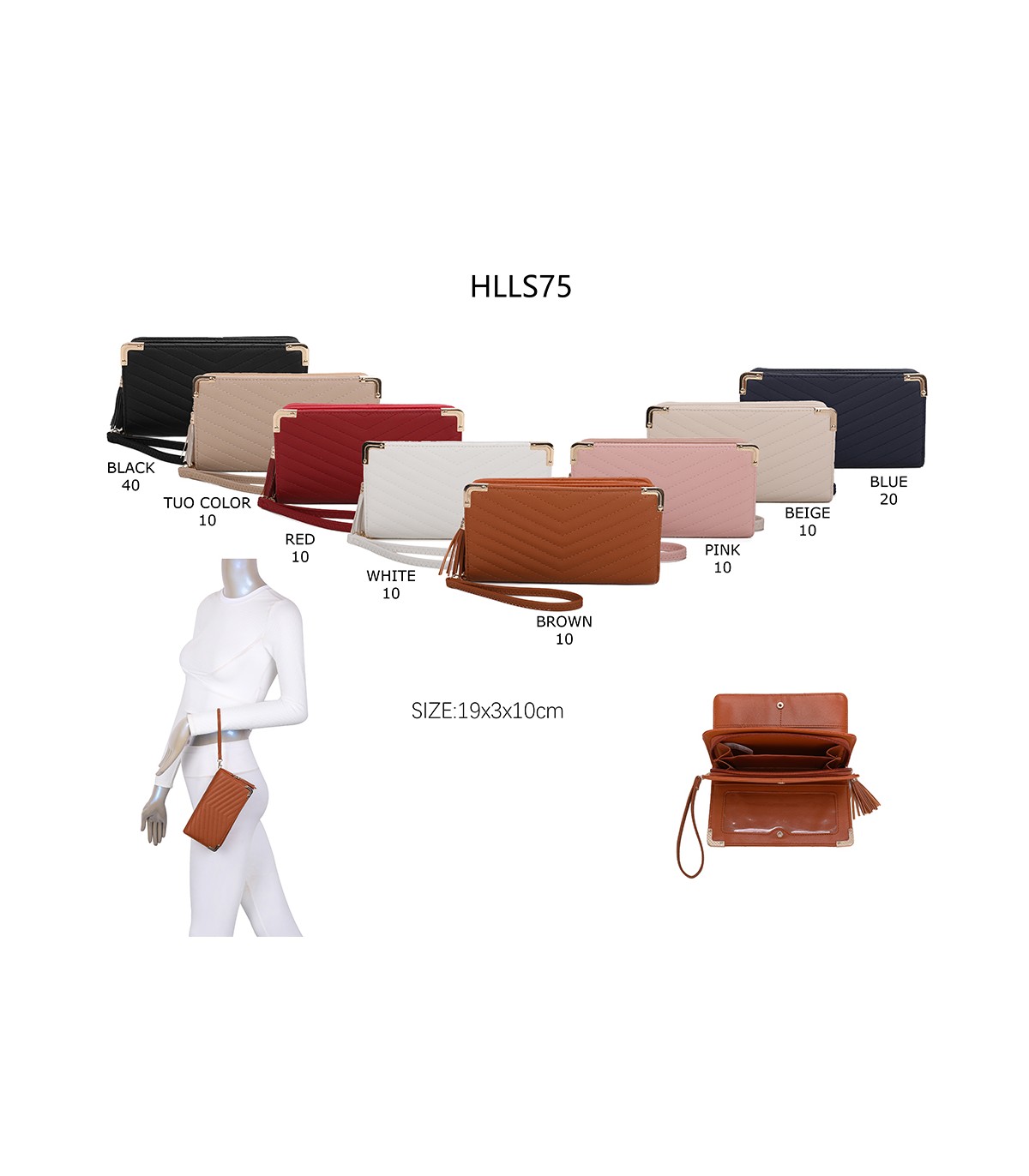 HLLS75 - Bolso bandolera y de mano