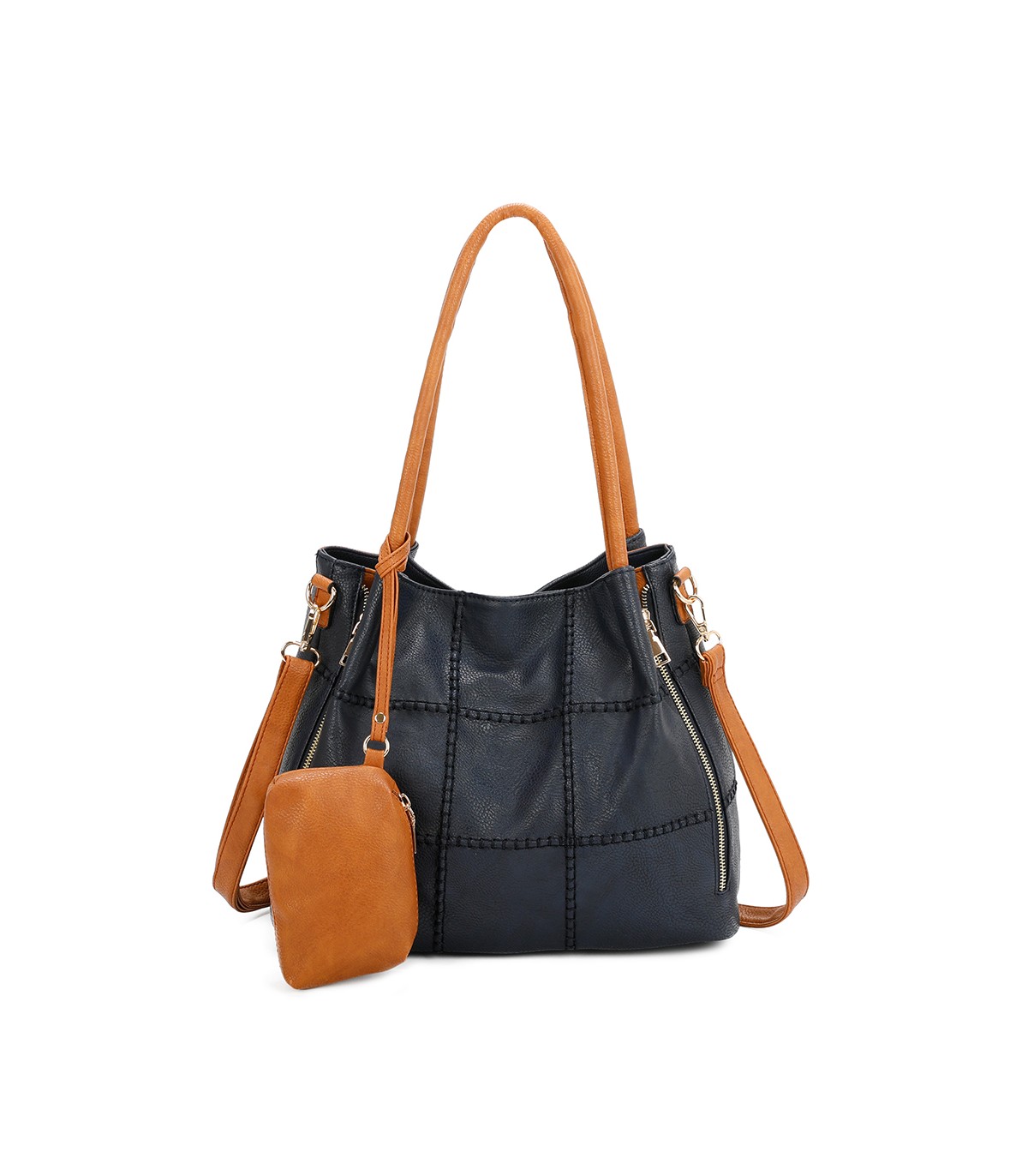 R7874 - Bolso bandolera con monedero a juego
