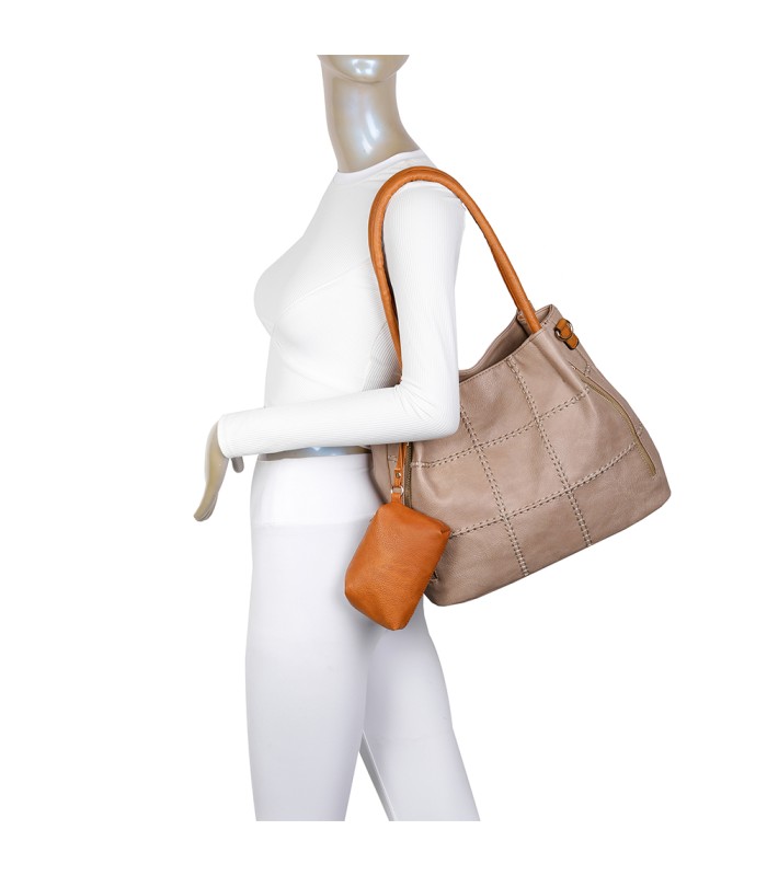 R7874 - Bolso bandolera con monedero a juego