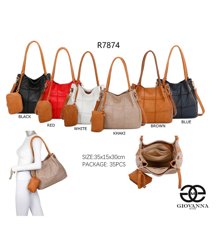 R7874 - Bolso bandolera con monedero a juego