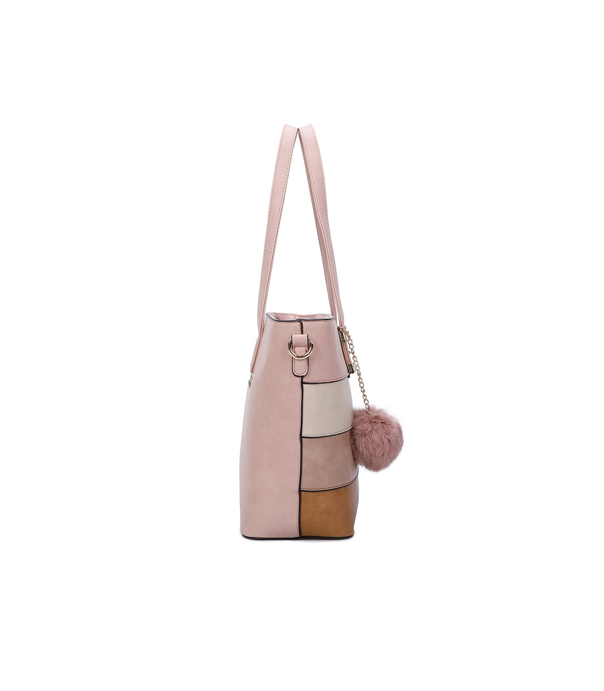 T11058 - Bolso bandolera con adorno de pompon