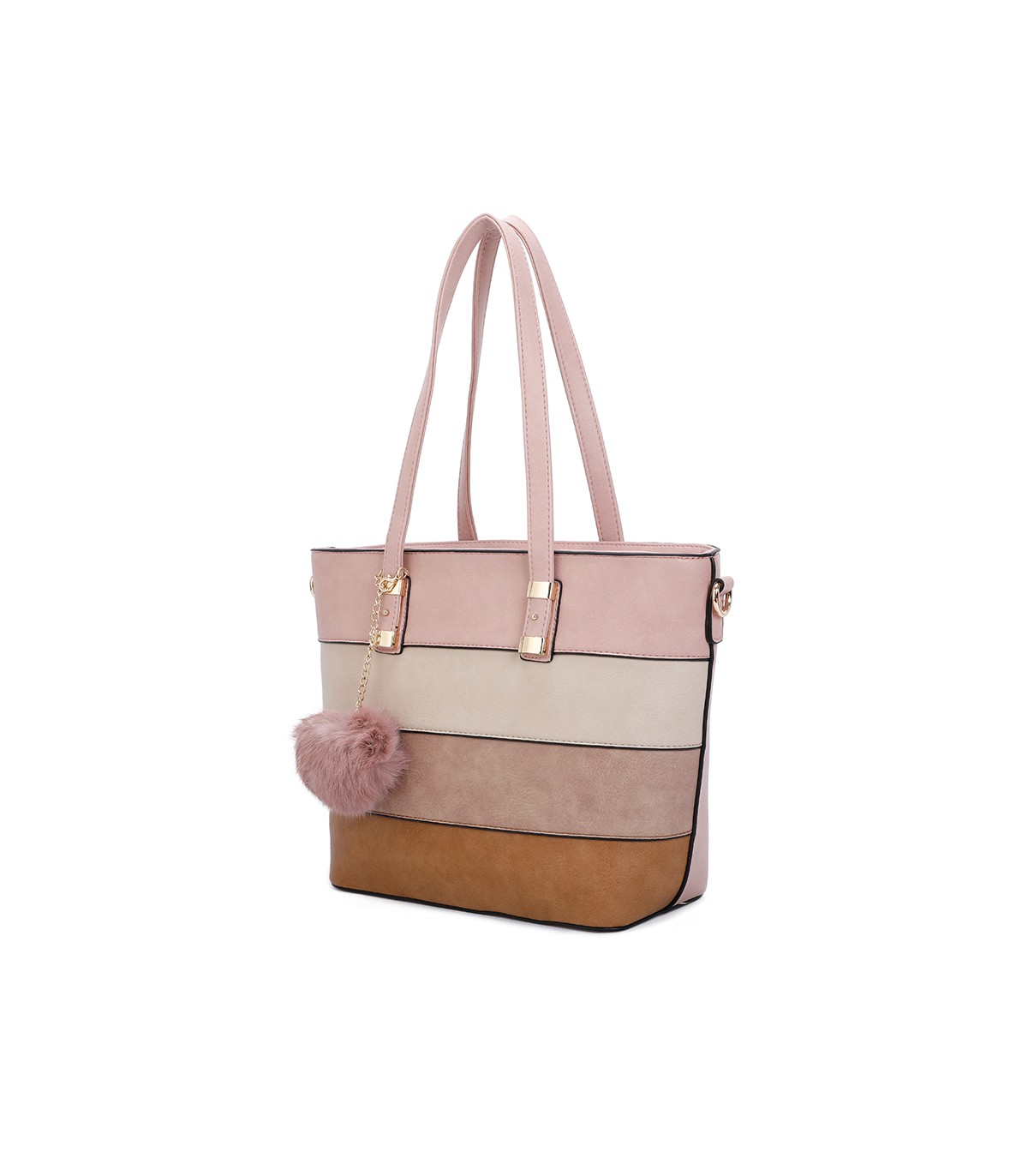 T11058 - Bolso bandolera con adorno de pompon