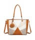 T11456  - Bolso bandolera con asa de mano y pompón