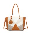 T11456  - Bolso bandolera con asa de mano y pompón