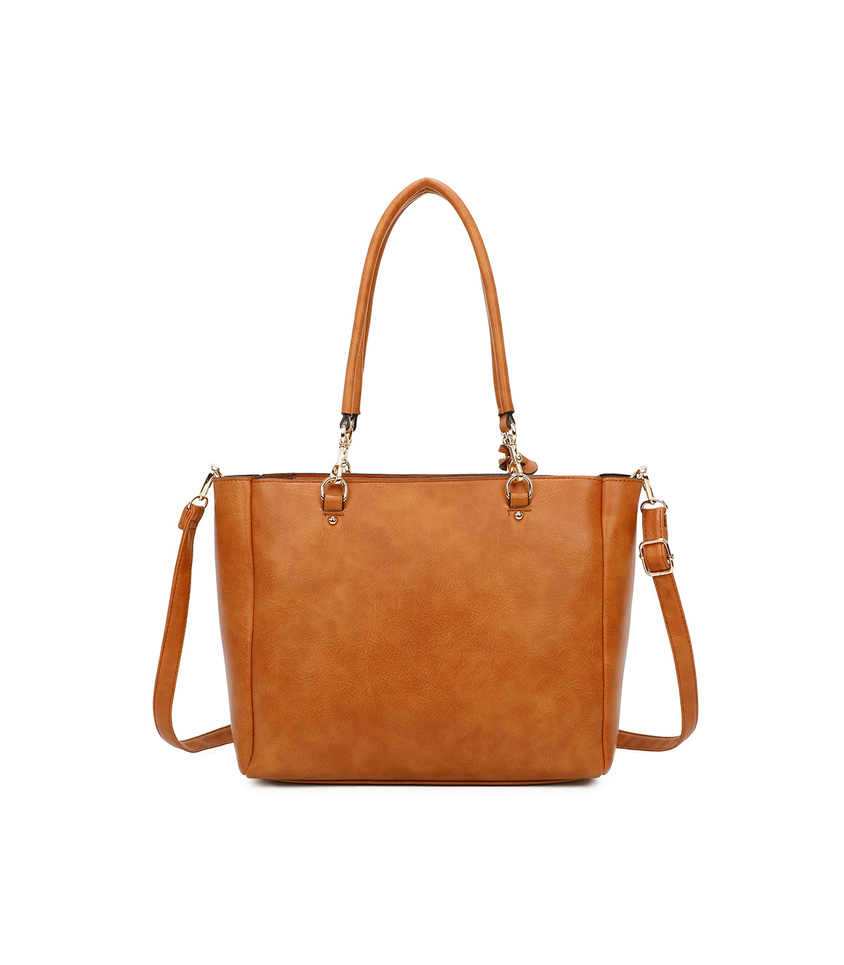 T11456  - Bolso bandolera con asa de mano y pompón