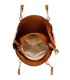T11456  - Bolso bandolera con asa de mano y pompón