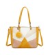 T11456  - Bolso bandolera con asa de mano y pompón
