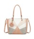 T11456  - Bolso bandolera con asa de mano y pompón