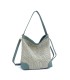 W202103 BOLSO DE HOMBRO DE RAFIA ZEBRA