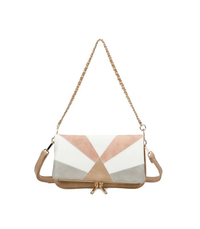 T11459 - Bolso bandolera para mujer con cadena para bolso de mano