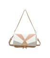 T11459 - Bolso bandolera para mujer con cadena para bolso de mano