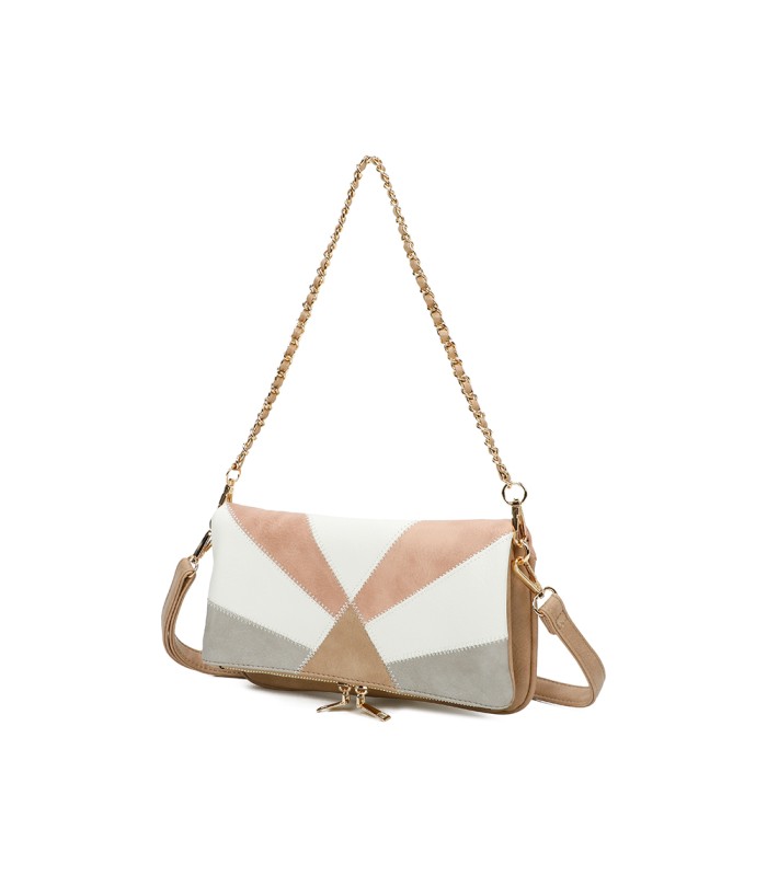 T11459 - Bolso bandolera para mujer con cadena para bolso de mano