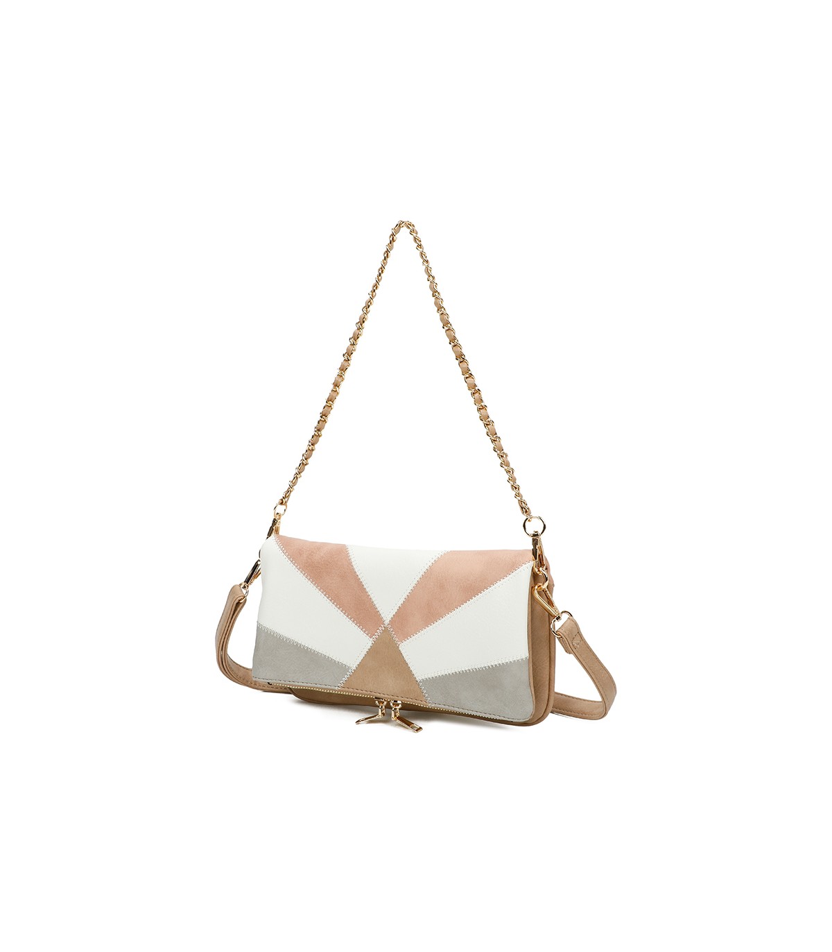 T11459 - Bolso bandolera para mujer con cadena para bolso de mano