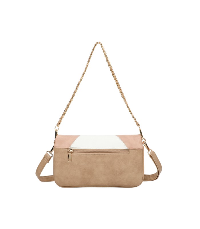 T11459 - Bolso bandolera para mujer con cadena para bolso de mano