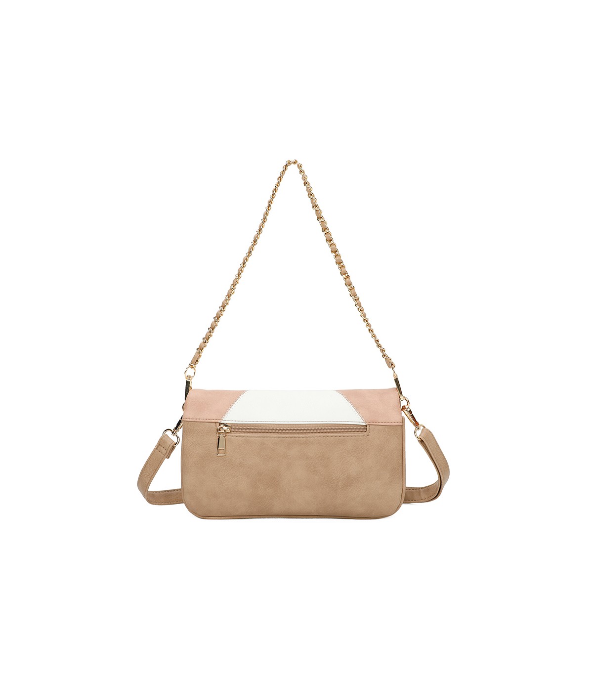 T11459 - Bolso bandolera para mujer con cadena para bolso de mano