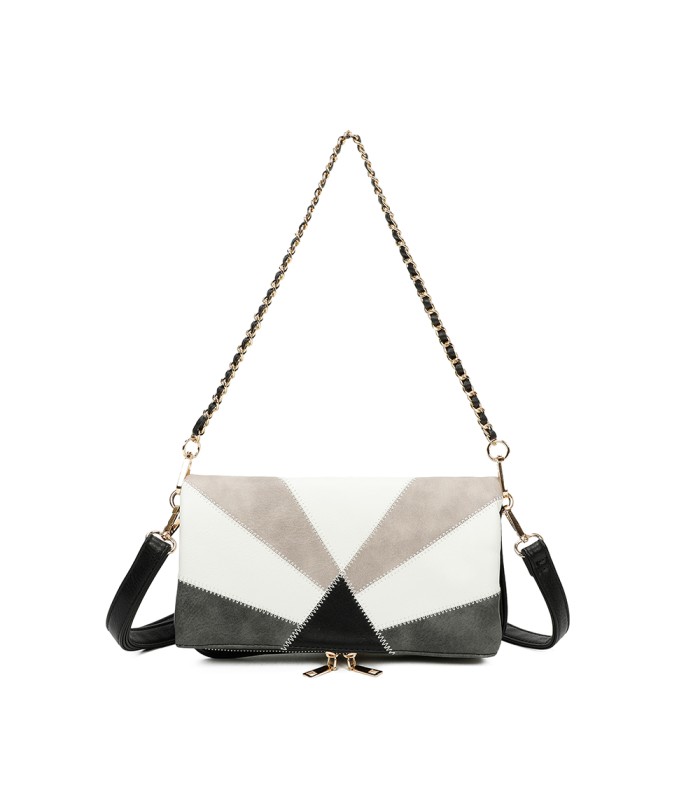 T11459 - Bolso bandolera para mujer con cadena para bolso de mano