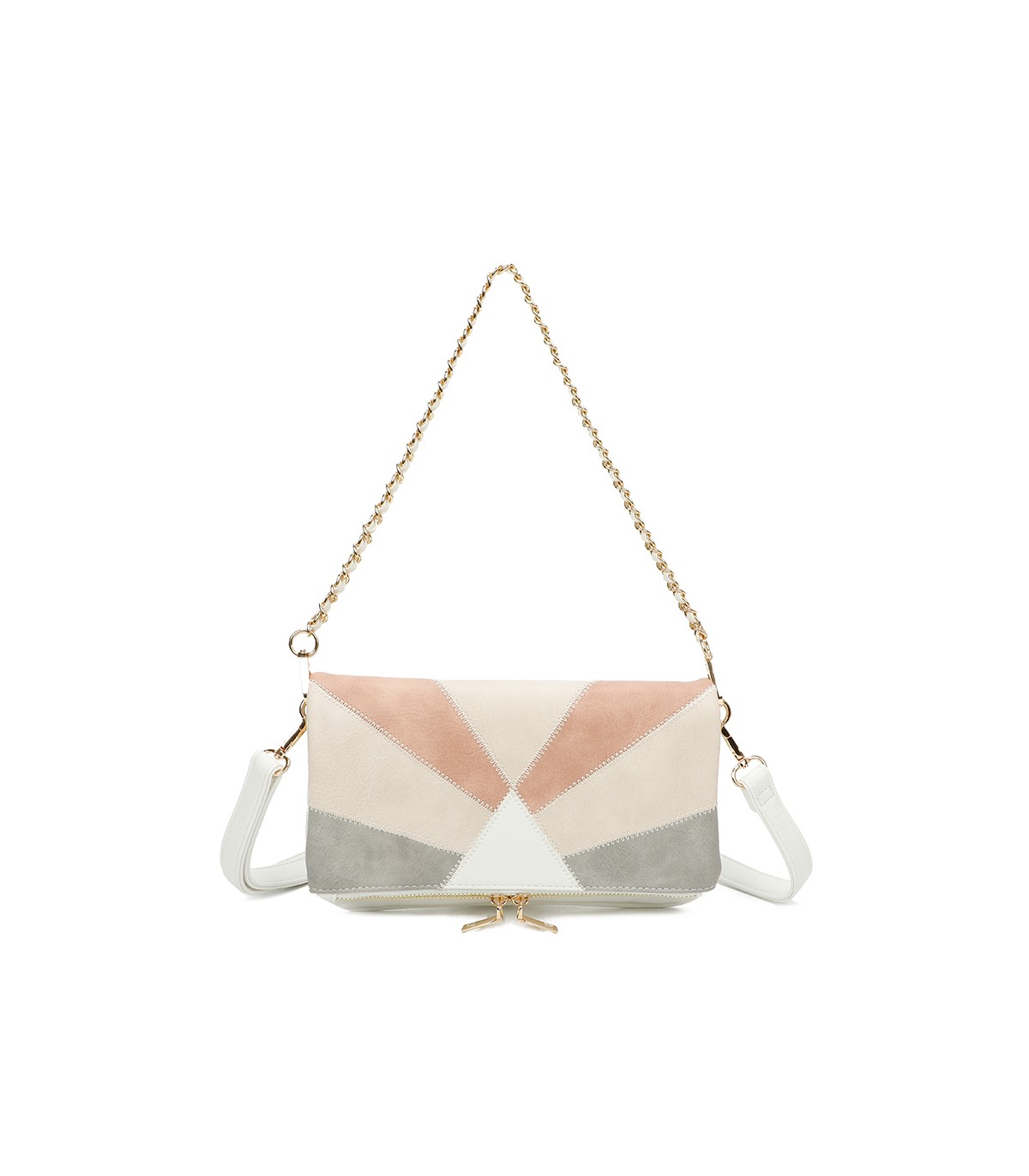 T11459 - Bolso bandolera para mujer con cadena para bolso de mano