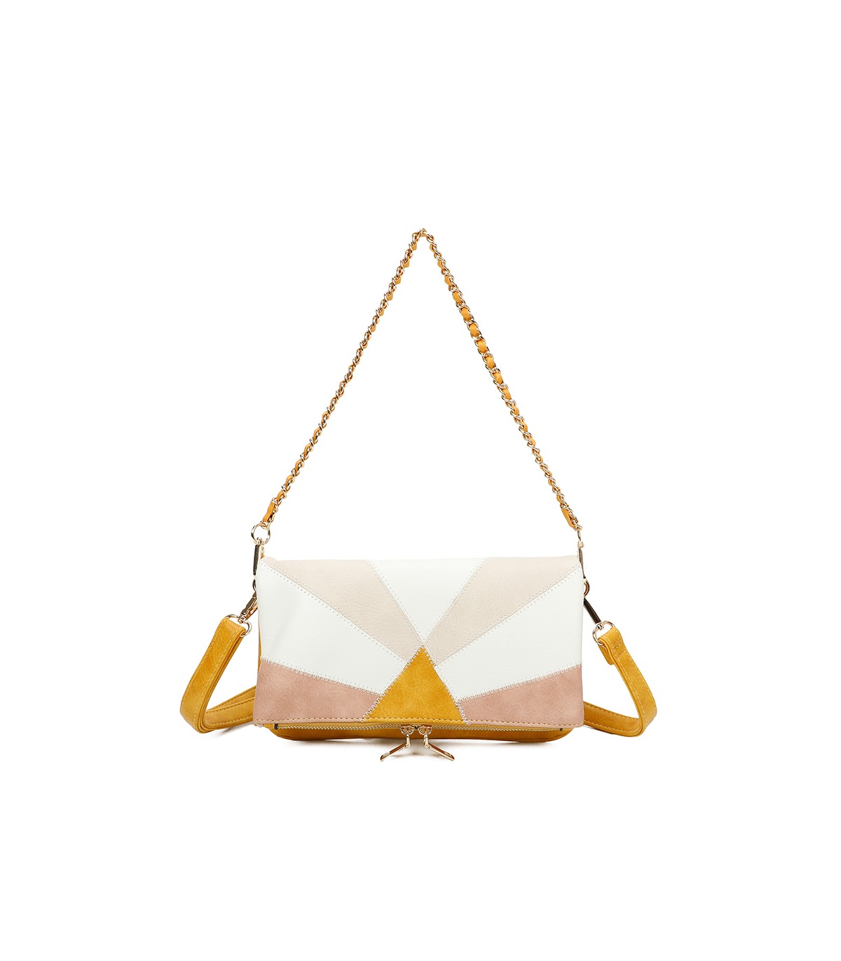 T11459 - Bolso bandolera para mujer con cadena para bolso de mano