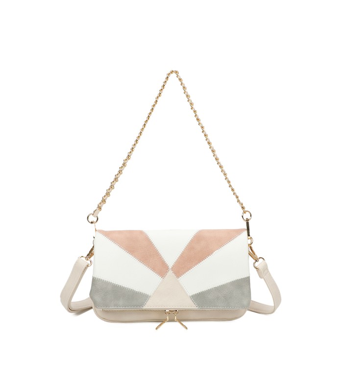T11459 - Bolso bandolera para mujer con cadena para bolso de mano
