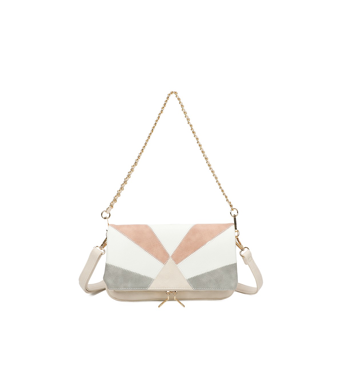 T11459 - Bolso bandolera para mujer con cadena para bolso de mano
