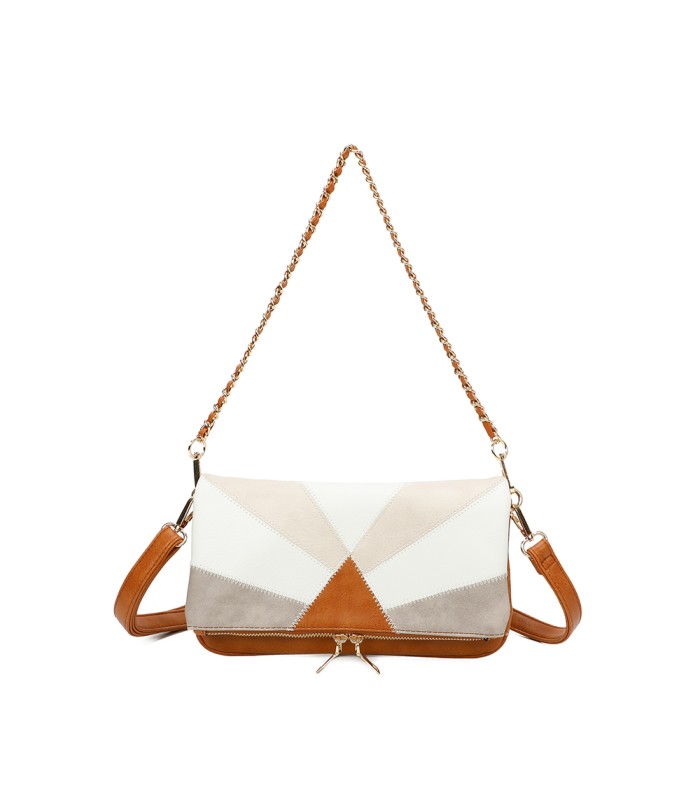 T11459 - Bolso bandolera para mujer con cadena para bolso de mano