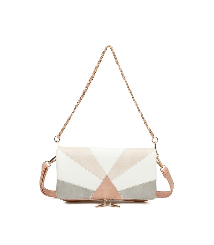T11459 - Bolso bandolera para mujer con cadena para bolso de mano