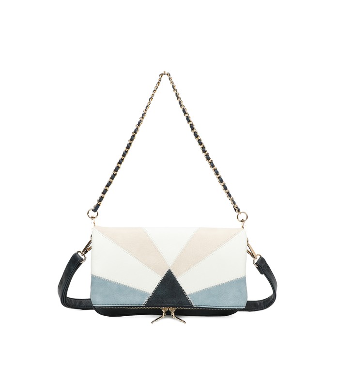 T11459 - Bolso bandolera para mujer con cadena para bolso de mano