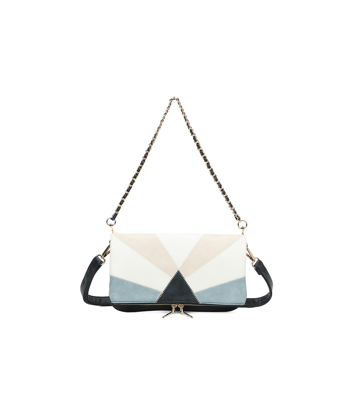 T11459 - Bolso bandolera para mujer con cadena para bolso de mano