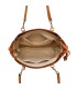 T11460 - Bolso bandolera con pompón y mosquetones en el asa y bandolera