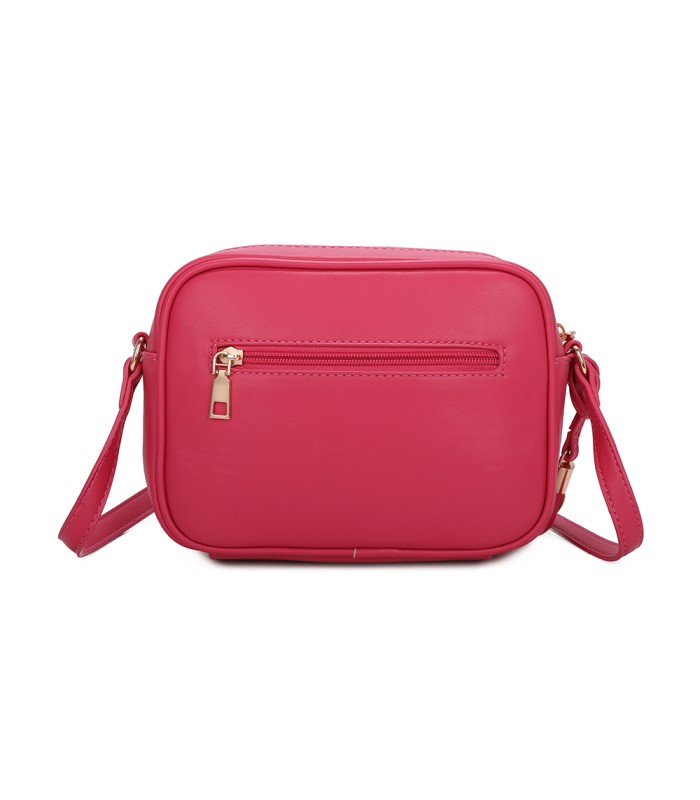 T11400 - Bolso bandolera con patrón de urdimbre de diversos colores