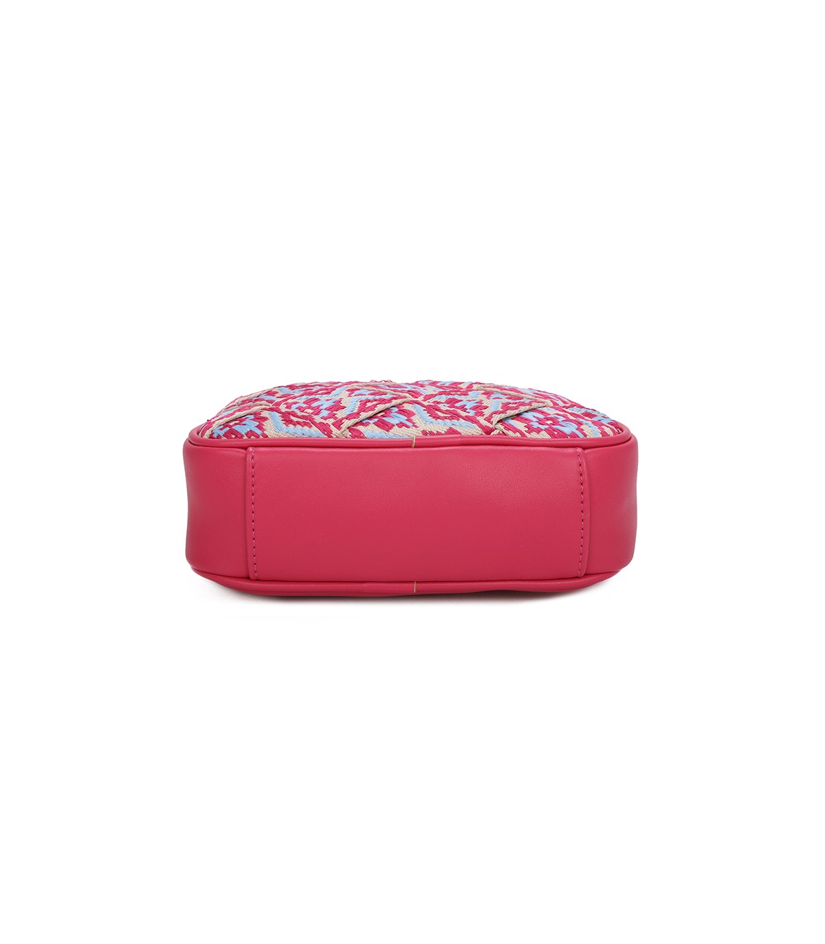 T11400 - Bolso bandolera con patrón de urdimbre de diversos colores