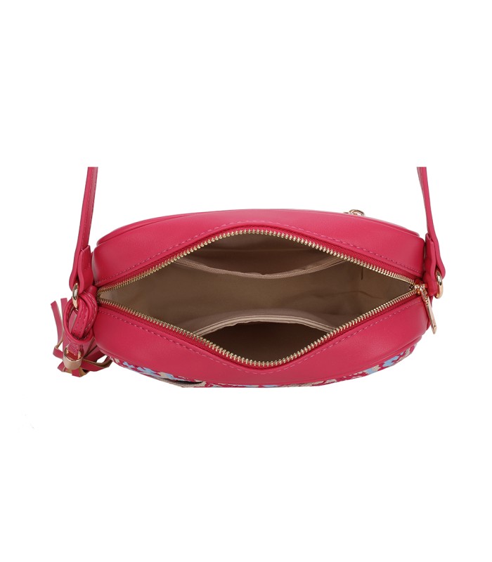 T11400 - Bolso bandolera con patrón de urdimbre de diversos colores