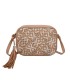 T11400 - Bolso bandolera con patrón de urdimbre de diversos colores