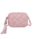 T11400 - Bolso bandolera con patrón de urdimbre de diversos colores