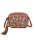 T11400 - Bolso bandolera con patrón de urdimbre de diversos colores