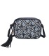 T11400 - Bolso bandolera con patrón de urdimbre de diversos colores