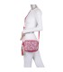 T11400 - Bolso bandolera con patrón de urdimbre de diversos colores