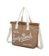T11413 - Bolso bandolera y de mano para la playa muchos colores con letras bordadas