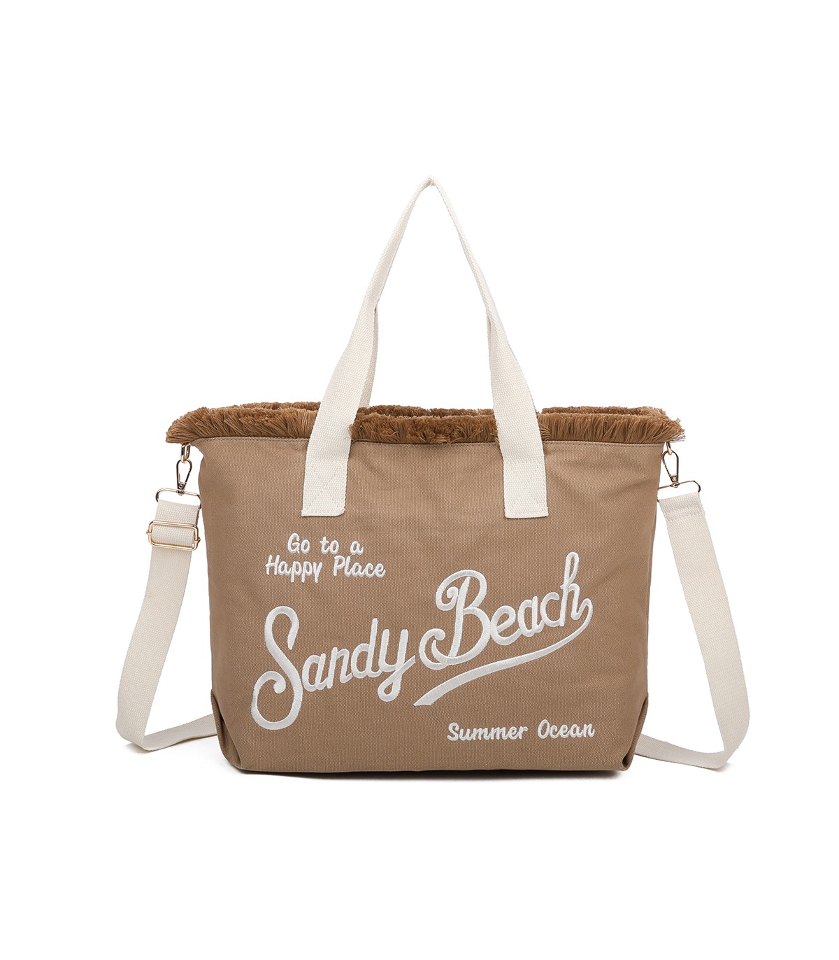T11413 - Bolso bandolera y de mano para la playa muchos colores con letras bordadas