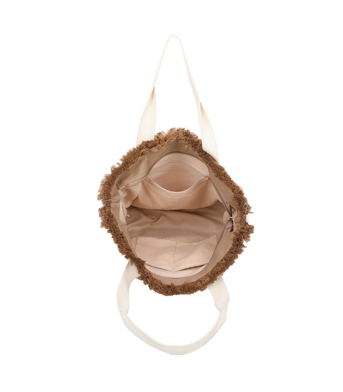 T11413 - Bolso bandolera y de mano para la playa muchos colores con letras bordadas