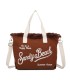 T11413 - Bolso bandolera y de mano para la playa muchos colores con letras bordadas