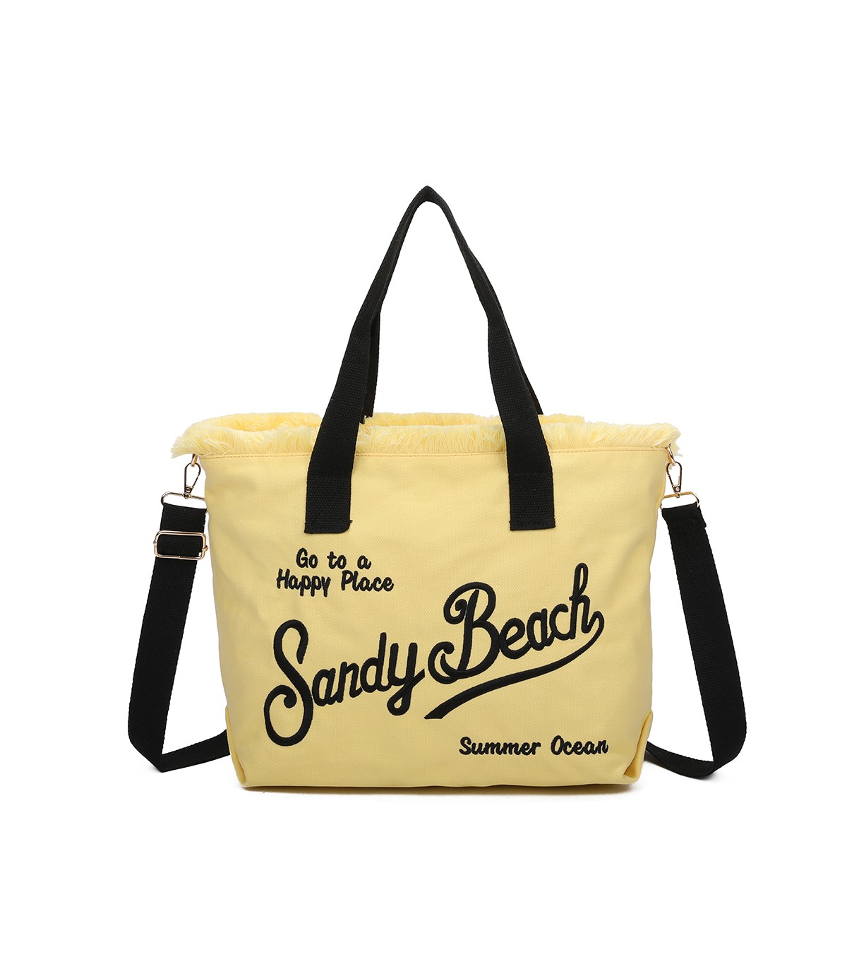 T11413 - Bolso bandolera y de mano para la playa muchos colores con letras bordadas