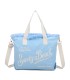 T11413 - Bolso bandolera y de mano para la playa muchos colores con letras bordadas