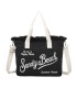 T11413 - Bolso bandolera y de mano para la playa muchos colores con letras bordadas
