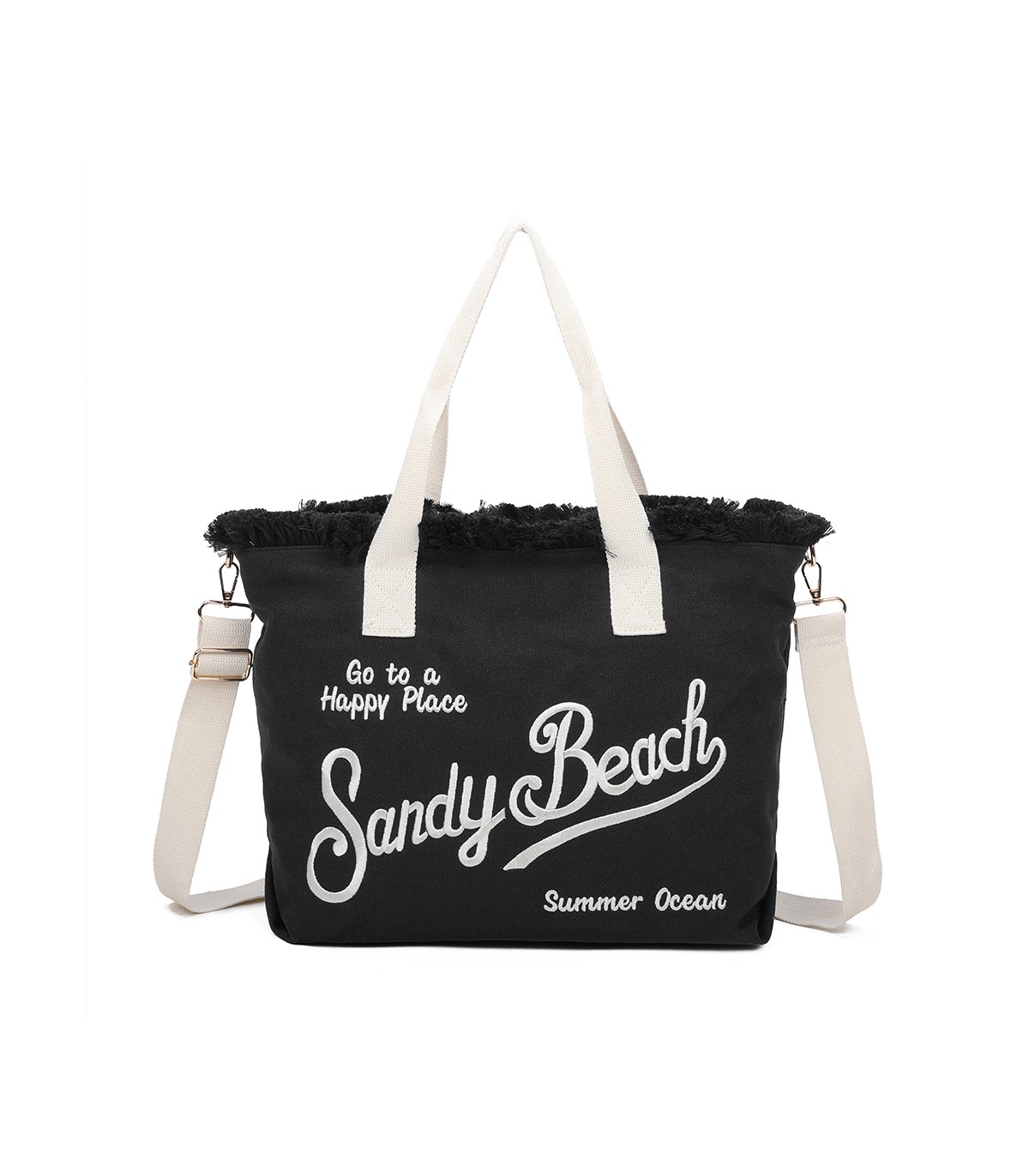 T11413 - Bolso bandolera y de mano para la playa muchos colores con letras bordadas