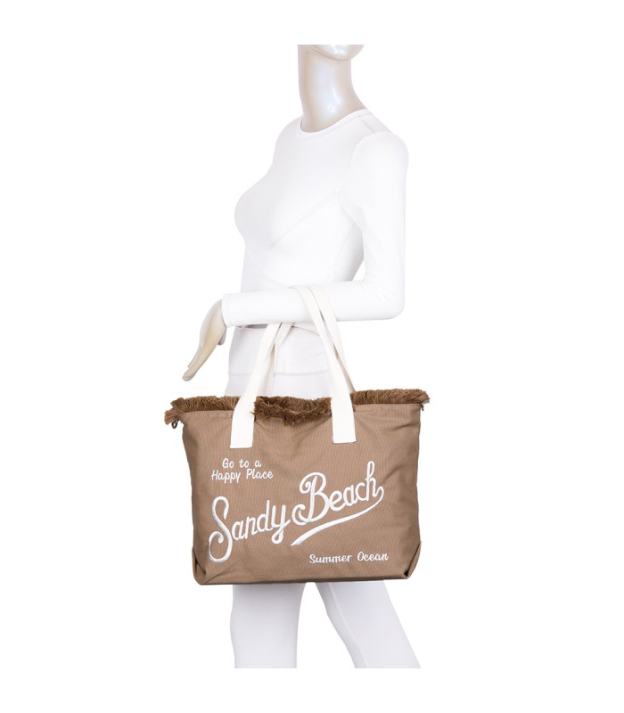 T11413 - Bolso bandolera y de mano para la playa muchos colores con letras bordadas