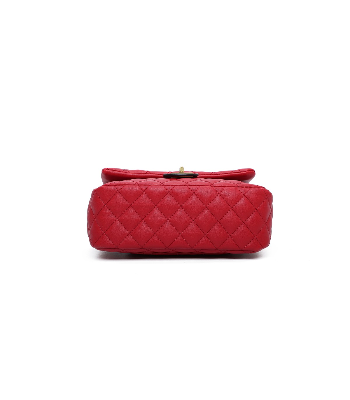 T11487 - Bolso bandolera con cierre de pestillo y asa de cadeneta de colores