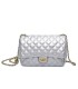 T11487 - Bolso bandolera con cierre de pestillo y asa de cadeneta de colores