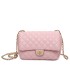 T11487 - Bolso bandolera con cierre de pestillo y asa de cadeneta de colores