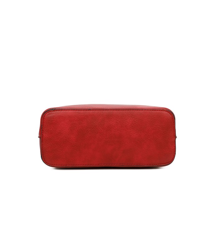 T11128 - Bolso bandolera con asa redonda y pompón
